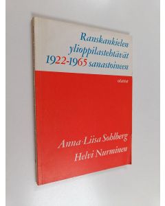 käytetty kirja Ranskan kielen ylioppilastehtävät 1922-1965