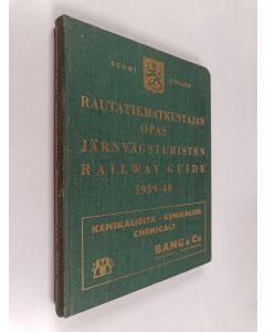 käytetty kirja Rautatiematkustajan opas 1939-40 = Järnvägsturisten 1939-40 = Railway guide 1939-40