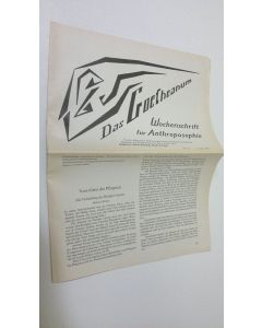 Tekijän Martin Barkhoff  käytetty teos Das Goetheanum nr. 22/1990 : Wochenschrift fur Anthroposophie