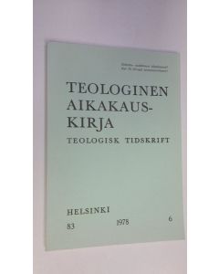 käytetty kirja Teologinen aikakauskirja 6/1978