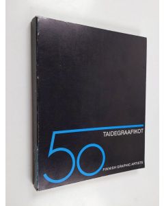 Tekijän Anne Valkonen  käytetty kirja Taidegraafikot 50 = Finnish Graphic Artists 50 : Suomen taidegraafikot ry:n 50-vuotisjuhlanäyttely = The 50th Anniversary Exhibition of the Society of Finnish Graphic Artists