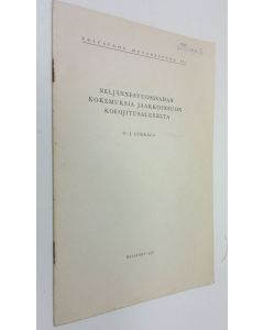 Kirjailijan O. J. Lukkala käytetty teos Metsätietoa II, 1 : Neljännesvuosisadan kokemuksia Jaakkoinsuon koeojitusalueelta