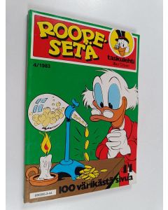 Kirjailijan Walt Disney käytetty kirja Roope-Setä taskulehti 4 / 1983