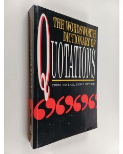 Kirjailijan Connie Robertson käytetty kirja The Wordsworth Dictionary of Quotations