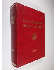käytetty kirja Suomen lakimiehet 1975 = Finlands jurister 1975