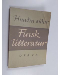 käytetty kirja Hundra sidor finsk litteratur