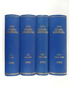 käytetty kirja Suomen säädöskokoelma vuodelta 1993 1-4