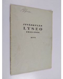 käytetty teos Jyväskylän lyseo1953-1954