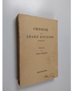 Kirjailijan Carin Rosenius käytetty kirja Ordbok till Learn English Part 2