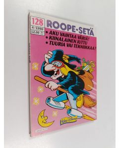 Kirjailijan Walt Disney käytetty kirja Roope-setä 4/1990