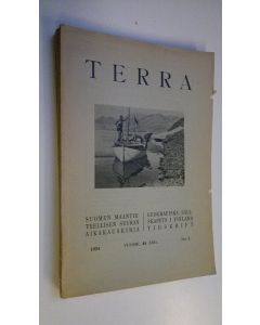 käytetty kirja Terra 1934 n:o 1-4 : Suomen maantieteellisen seuran aikakauskirja