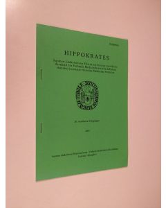 käytetty teos Hippokrates : Suomen lääketieteen historian seuran vuosikirja 2003 = Årsskrift för Finlands medicinhistoriska sällskap 2003 = Annales societatis historiae medicinae Fennicae 2003 - Hippokrates 2003
