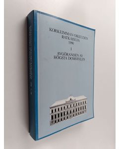 käytetty kirja Korkeimman oikeuden ratkaisuja 1990 1