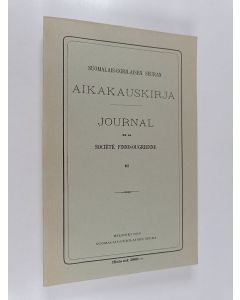 käytetty kirja Suomalais-ugrilaisen seuran aikakauskirja 61 = Journal de la societe finno-ougrienne 61