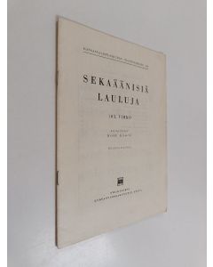 Kirjailijan Heikki Klemetti käytetty teos Sekaäänisiä lauluja 103. vihko