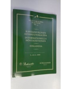 käytetty kirja Kansainvälinen syyshuutokauppa = Internationella höstauktionen : Helsinki = Helsingfors 9.-10.12.2000