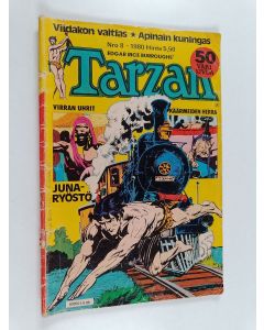 Kirjailijan Edgar Rice Burroughs käytetty teos Tarzan 8/1980