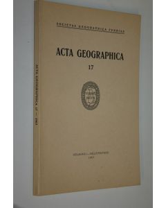 käytetty kirja Acta geographica 17