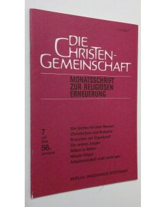 käytetty teos Die Christen-Gemeinschaft 7/1984 : Monatsschrift zur religiosen erneuerung