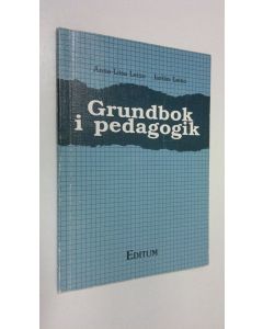 Kirjailijan Anna-Liisa Leino käytetty kirja Grundbok i pedagogik