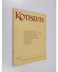 käytetty teos Kotiseutu n:o 7-8/1960