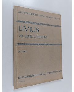 käytetty kirja Livius ab urbe condita - Buch 21 und 22