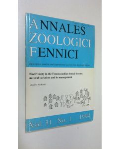 Tekijän Jari Kouki  käytetty kirja Annales Zoologici Fennici 31 (1): 1-217 1994 : Biodiversity in the Fennoscandian boreal forests: natural variation and its management