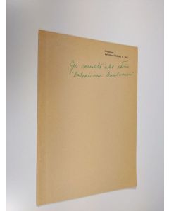 käytetty teos Keskustelukysymyksiä : Kysymys n:o 5/1959 : Milloin uusi korotuspääoma saa osakepääoman luonteen ja milloin se saadaan kirjata osakepääomatilille, kun korotus tapahtuu yhtiön ulkopuolisin varoin (eripainos Lakimies-lehdestä v. 1961)