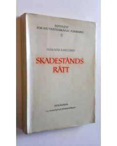 Kirjailijan Hjalmar Karlgren käytetty kirja Skadestånds rätt