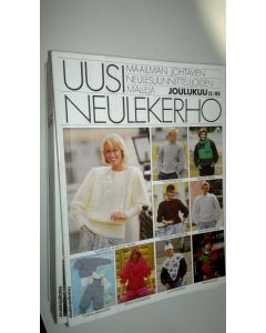 käytetty kirja Uusi neulekerho - johtavien neulesuunnittelijoiden malleja 1985, 9nroa (1, 3, 4, 5, 7-10, 12=