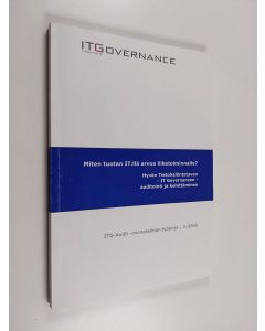 käytetty kirja ITG-Audit - menetelmän työkirja 3/2006