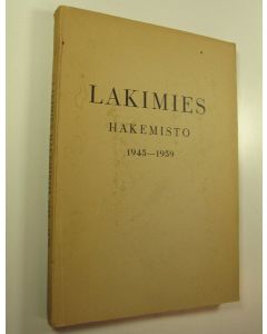 käytetty kirja Lakimies : hakemisto 1945-1959
