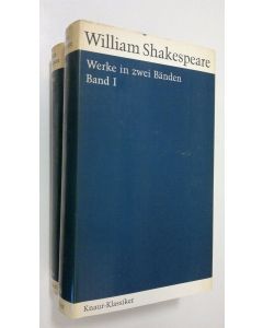 Kirjailijan William Shakespeare käytetty kirja Werke in zwei Banden band 1-2