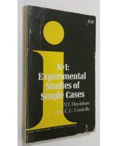 Kirjailijan P. O Davidson käytetty kirja N=1: Experimental studies of Single Cases : an enduring problem in psychology