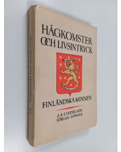 käytetty kirja Hågkomster och livsintryck : finlandska minnen