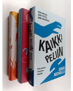 Kirjailijan David Nicholls käytetty kirja David Nicholls -setti : Kaikki peliin ; Yhtä matkaa ; Suloinen suru