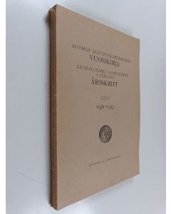 käytetty kirja Suomen sukututkimusseuran vuosikirja; Genealogiska samfundets i Finland årsskrift, 35 - 1951-1953