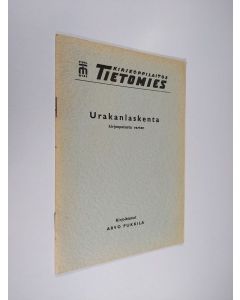 Kirjailijan Arvo Pukkila käytetty teos Urakanlaskenta kirjeopetusta varten