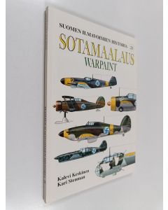 Kirjailijan Kalevi Keskinen käytetty kirja Suomen ilmavoimien historia 23 : Sotamaalaus : Suomen ilmavoimien maalaukset ja merkinnät 1939-45 = Warpaint : Finnish air force camouflage and markings 1939-45