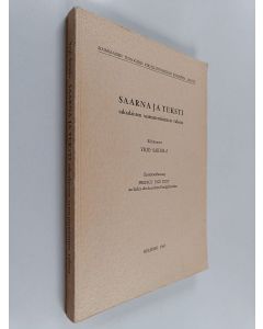 Kirjailijan Yrjö Sariola käytetty kirja Saarna ja teksti saksalaisten saarnateorioitten valossa