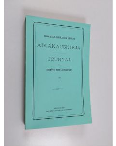 käytetty kirja Suomalais-ugrilaisen seura aikakauskirja 73