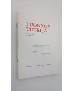 käytetty teos Luonnon tutkija vuosikerta 1969