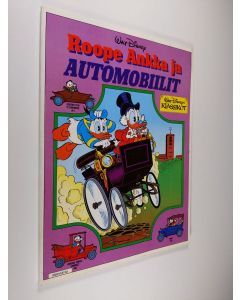 Kirjailijan Walt Disney käytetty kirja Roope Ankka ja automobiilit