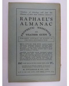 käytetty teos Raphael's Astronomical Ephemeris of the Planets' Places for 1936