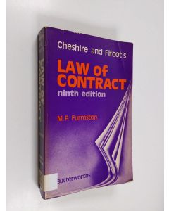 Kirjailijan M. P. Furmston käytetty kirja Cheshire and Fifoot's law of contract