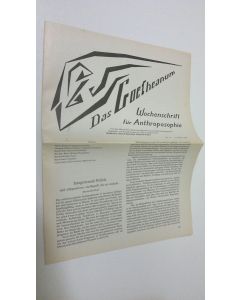 Tekijän Martin Barkhoff  käytetty teos Das Goetheanum nr. 13/1990 : Wochenschrift fur Anthroposophie