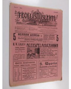 käytetty teos Suomen teollisuuslehti N:o 16/1903