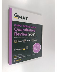 Tekijän GMAC  käytetty kirja GMAT Official Guide Quantitative Review 2021, Book + Online Question Bank