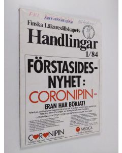käytetty teos Finska Läkaresällskapets Handlingar 1/84