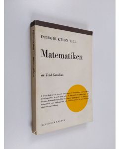 Kirjailijan Tord Ganelius käytetty kirja Introduction till Matematiken